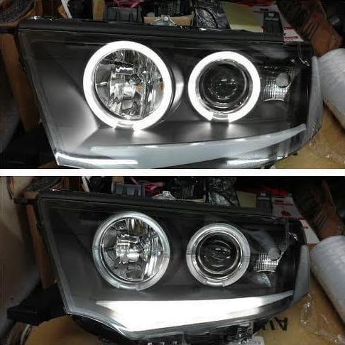 Head lamp pajero sport 2009 2010 2011 2012 2013 2014 2015 - led bar