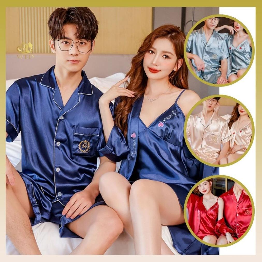 new deals wed kimono baju tidur piyama couple pria dan wanita / piyama pengantin wedding baju tidur 