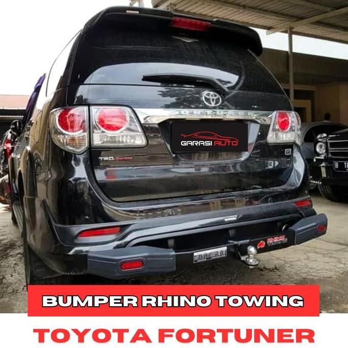 Towing Tanduk Belakang Mobil Fortuner VNT TRD Lama Bumper Besi Rhino