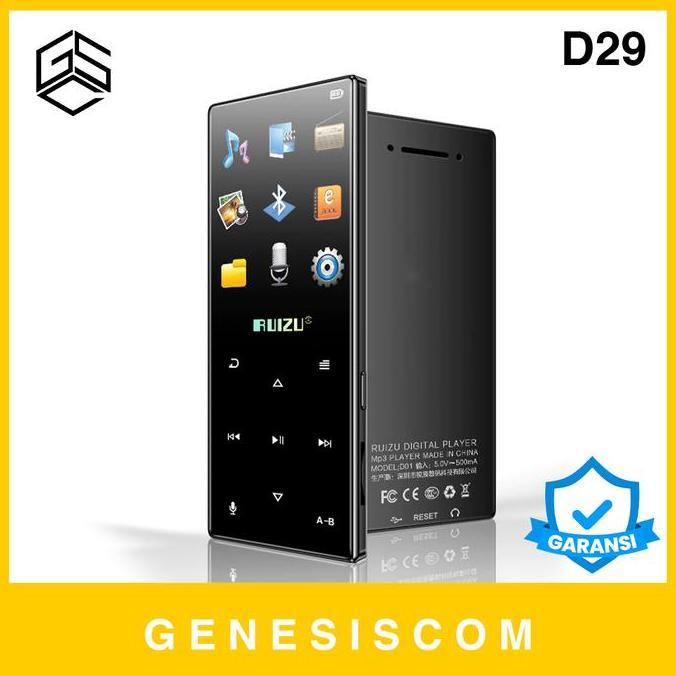 MP3 MP4 Player RUIZU D29 8GB Bluetooth Audio Music Digital DAP Portable Slim Mini iPod Pemutar Lagu 