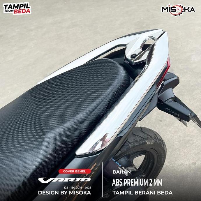 Misoka Behel Cover Vario 125-150 Chrome Dari Tahun 2018-2025 Plastik Abs Aksesoris Motor Honda High 