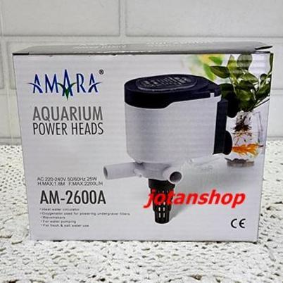 Fisch- Amara Am 2600 A Am2600 2600A Mesin Pompa Celup Power Heads Aquarium Ph