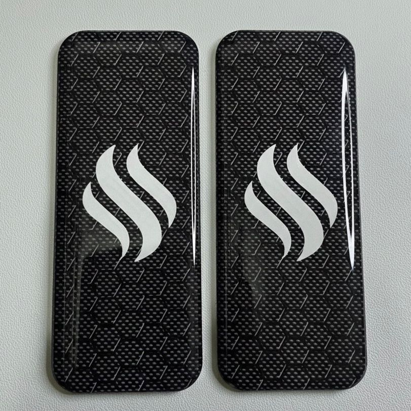 (Po) Acylic Backdoor For T88  / T99 Crbn Pattern Black Logo White Uv Print