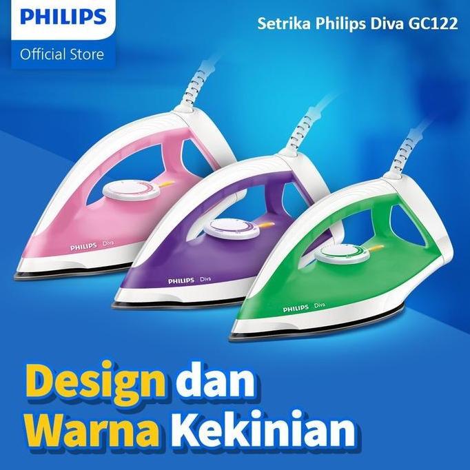 Destrifamel - Philips Diva Dry Iron GC122 - Philips Setrika Kering GC122/37 GC122/47 GC122/77 Origin