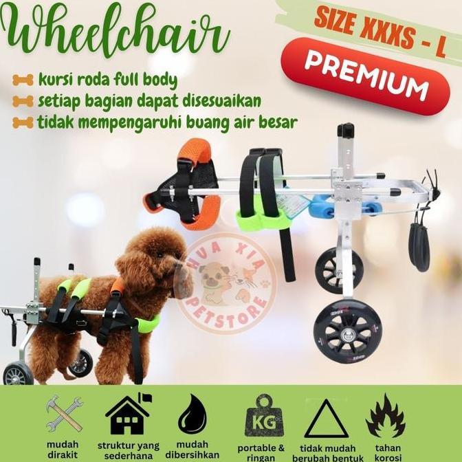 Pet Wheelchair Kursi Roda Alat Bantu Jalan 2 roda kaki Kucing Anjing - PREMIUM