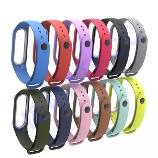 HOT PRODUCT COD Tali Karet miband 3 4 5 6 Silicon Replacement Strap Only Smart Band Smart Watch Mi B