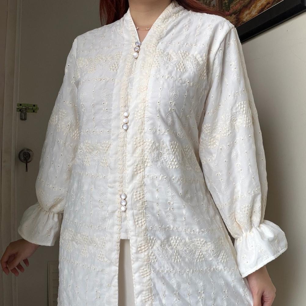 HOT DEALS Almira long TUNIK MIDI TOP ATASAN dress blouse wanita kerja kondangan lebaran raya wedding