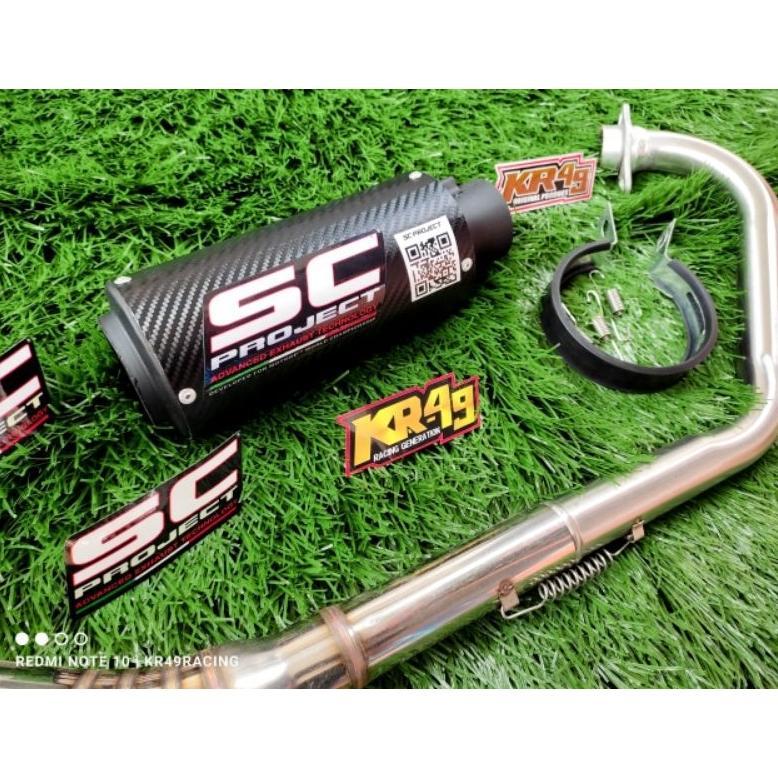 NAYORA KNALPOT RACING SC PROJECT UNTUK VIXION CBR R15 SATRIA FU SONIC SUPRA GTR MEGAPRO BISON MX KIN