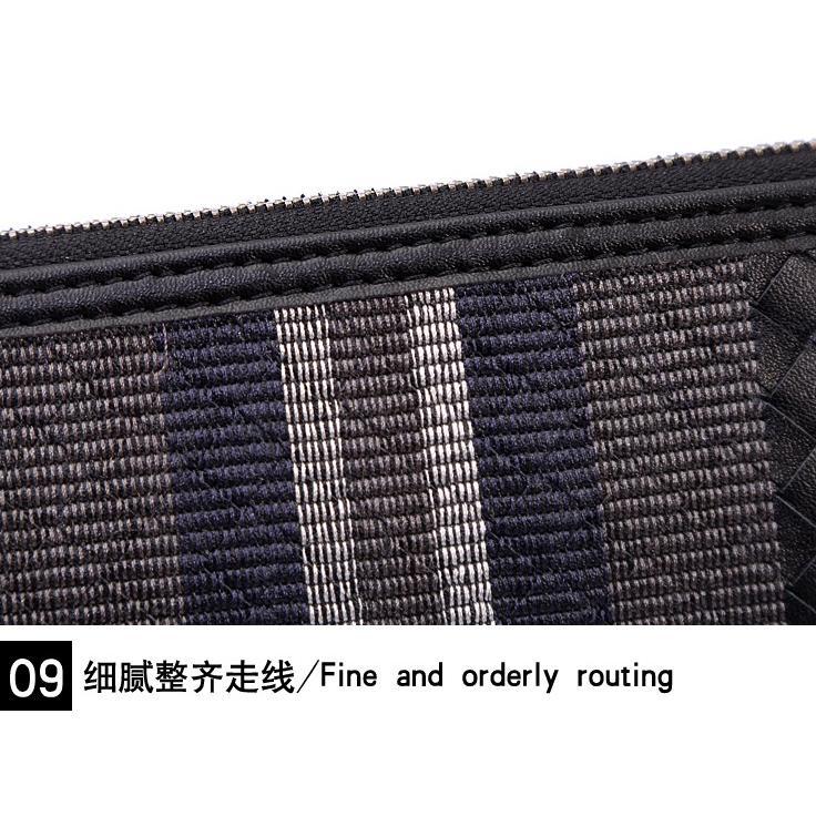 NEW DEALS Tas Clutch Kulit Premium Anyaman Unik  - Dompet Pria & Wanita Import Original untuk Pesta 