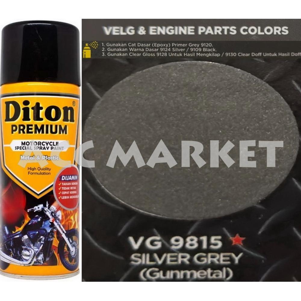 Pilox Diton Premium Pilok Pylox Perak Abu Silver Grey 9815