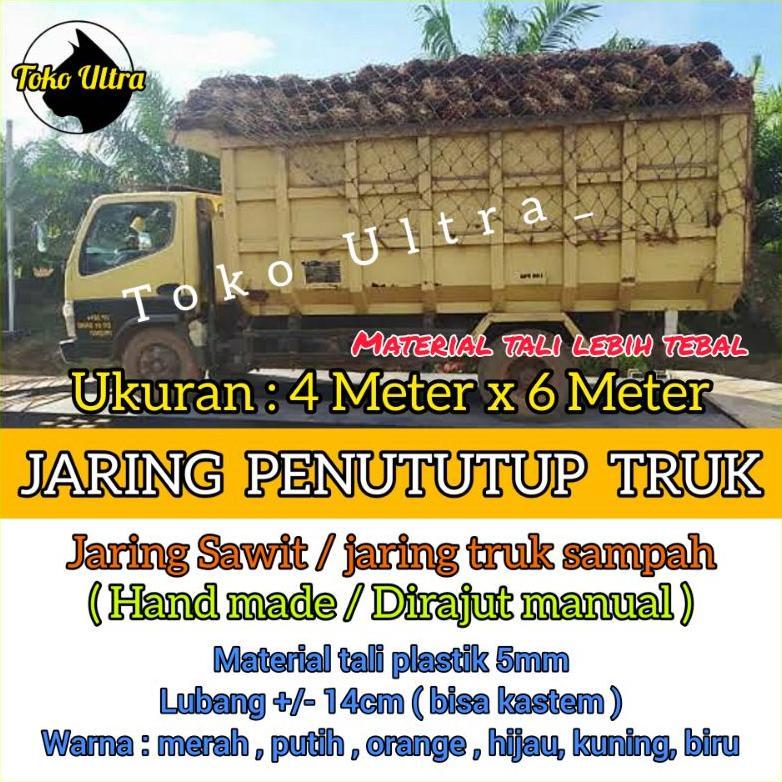 JARING SAWIT (4MX6M) TALI 5MM / JARING BAK TRUK / JARING TRUK SAWIT / JARING TRUK SAMPAH / JARING TU