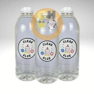 GHEduplay Clear Glue Lem Bening Transparan 1 KG Mirip Povinal Lem Slime TANPA CAMPURAN AIR 100% Anak