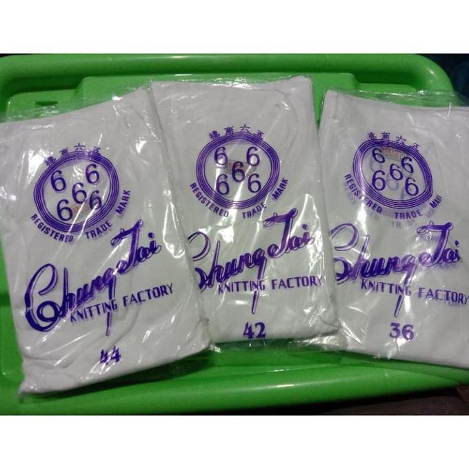 Kaos Oblong Pria Import Chungtai (66666 ) Bahan Sutra Isi 3 Pcs In Stock