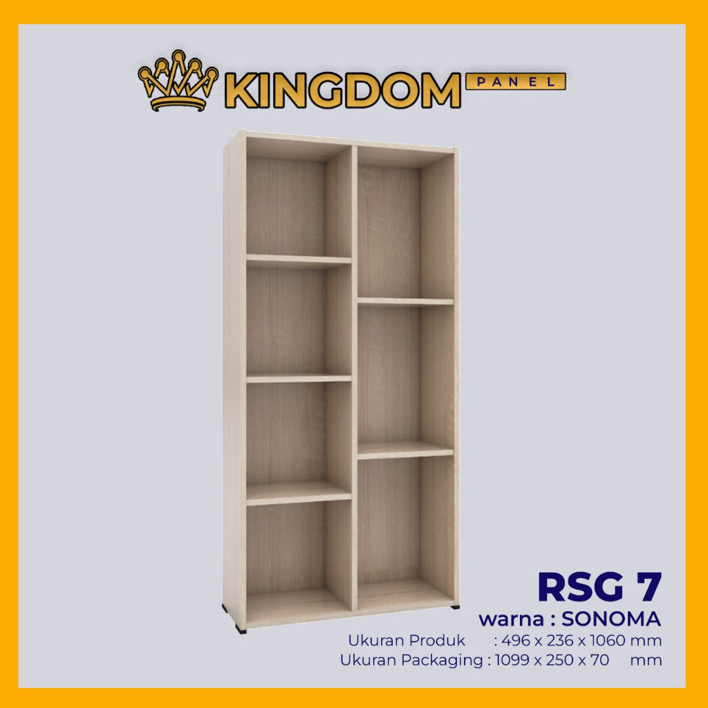 Rak Buku / Rak Serbaguna / Rak 7 Susun