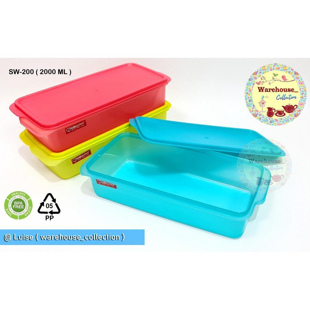 KOTAK / TEMPAT MAKAN SEALWARE GBU PLAST BROWNIE SW-200 (2000ML) | SW-300 (3000ML)