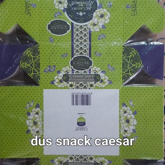 Dus Snack Caesar Hijau | Natal | Bunga | Putih Polos | Flower Pink | Traditional Snack | Jasmine Blu