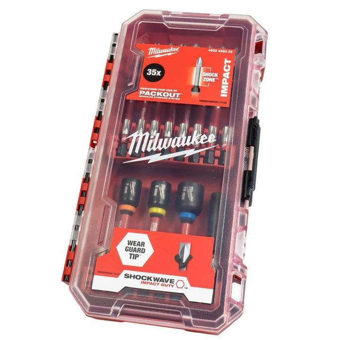 BEBAS ONGKIR - MILWAUKEE 4932 4920 03 - 35pcs SHOCKWAVE IMPACT DUTY PACKOUT MODULAR STORAGE SYSTEM M