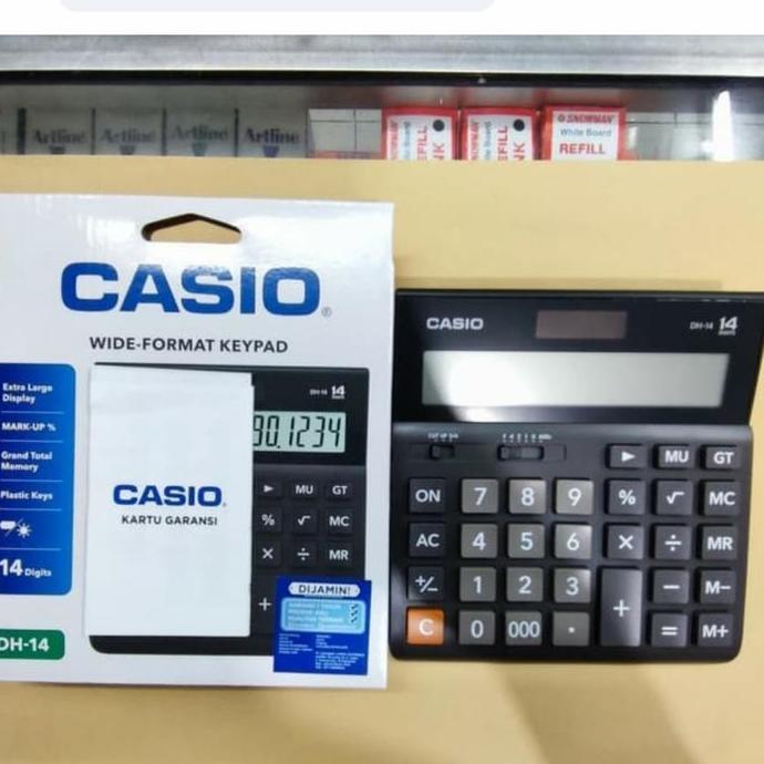 BEBAS ONGKIR - Kalkulator DH 14 casio 14 Digit Calculator Original