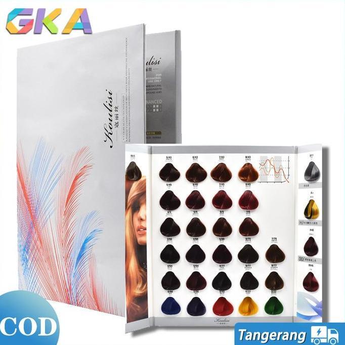 WISZCA Buku Katalog Warna Untuk Pewarna Rambut/Hair Colouring Katalog