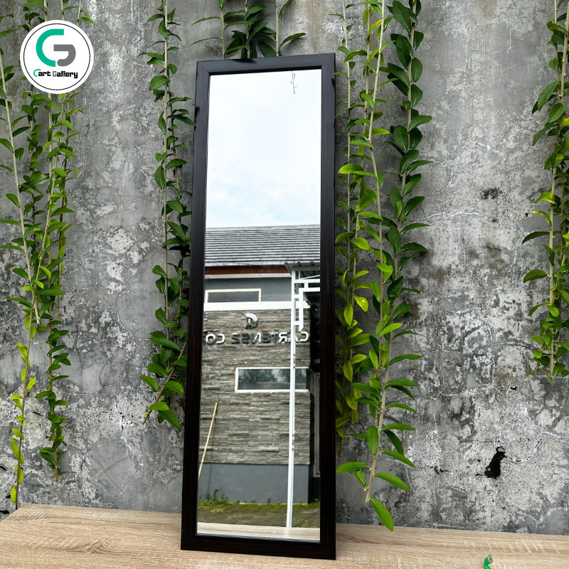 Cermin Dinding Aesthetic Gantung Tempel Ukuran 30X95 Cm Kaca Cermin Kamar Mandi Make Up Tempel Gantu