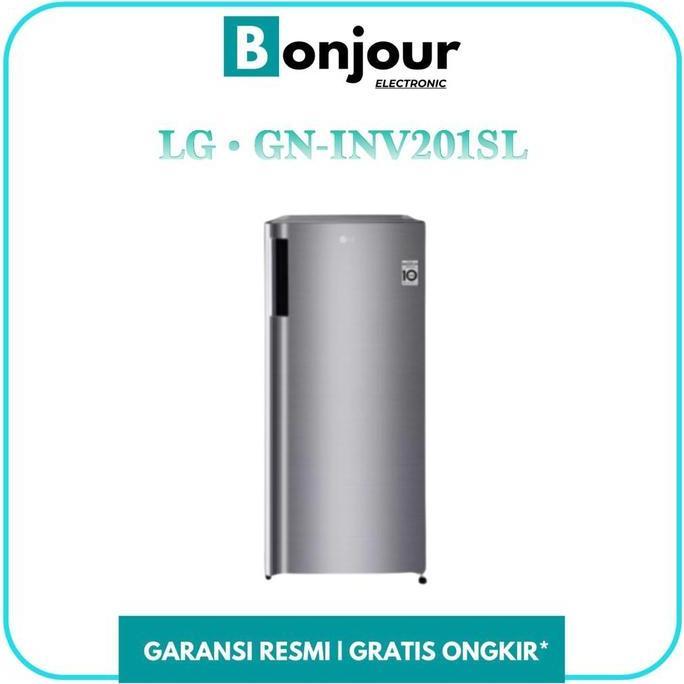 Kulkas LG Inverter 1 Pintu GN-INV201Sl 169 Liter GN INV201SL LG Kulkas