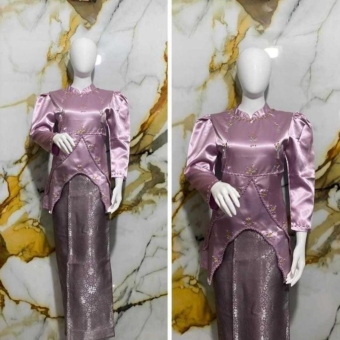 Dhei Kebaya Kurung Melayu Canddy / Atasan Kebaya Payet Mutiara Terbaru