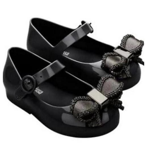 Mini Melissa Sweet love IV Bb Black / Sepatu Sandal Jelly Anak Perempuan