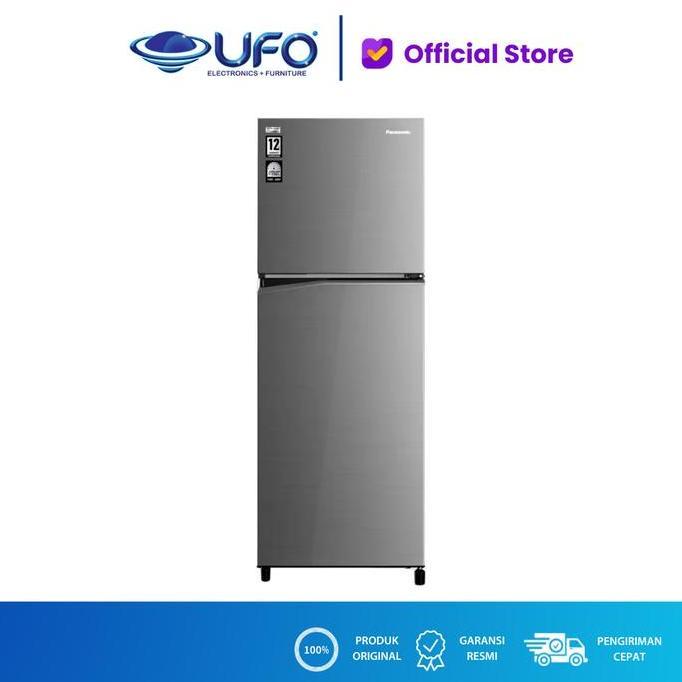PANASONIC NRBB210VH KULKAS 2 PINTU 210 LITER - DARK SILVER
