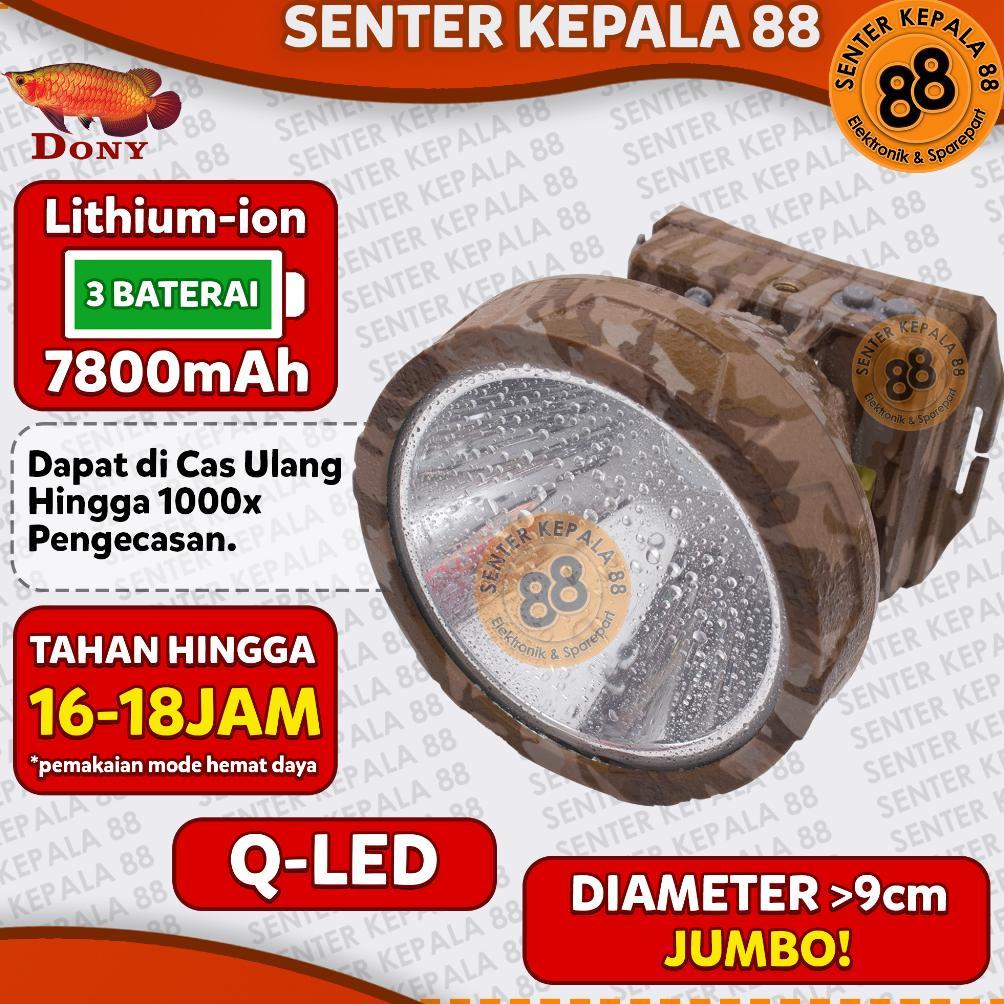 KALYRASUPPLY DONY SENTER KEPALA CAS DONY MS 309 SOBIG 30 WATT 30W QLED LED T6 MURAH SUPER TERANG MUR