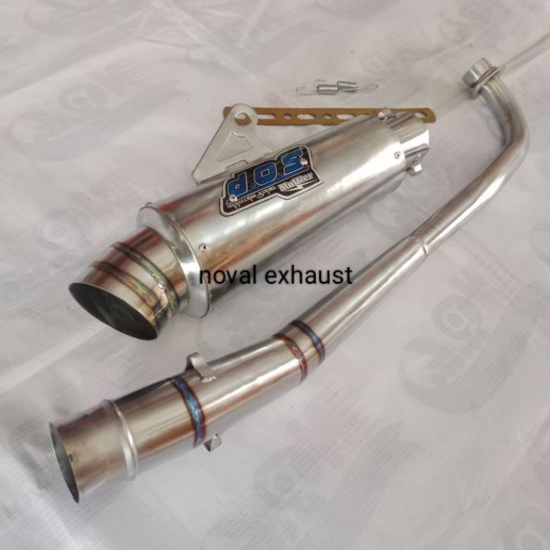 KURNIASTORAGES KNALPOT RACING DOS FULL SYSTEM UNTUK MOTOR BEBEK ALL VARIAN/TYPE SUPRA KARISMA JUPITE
