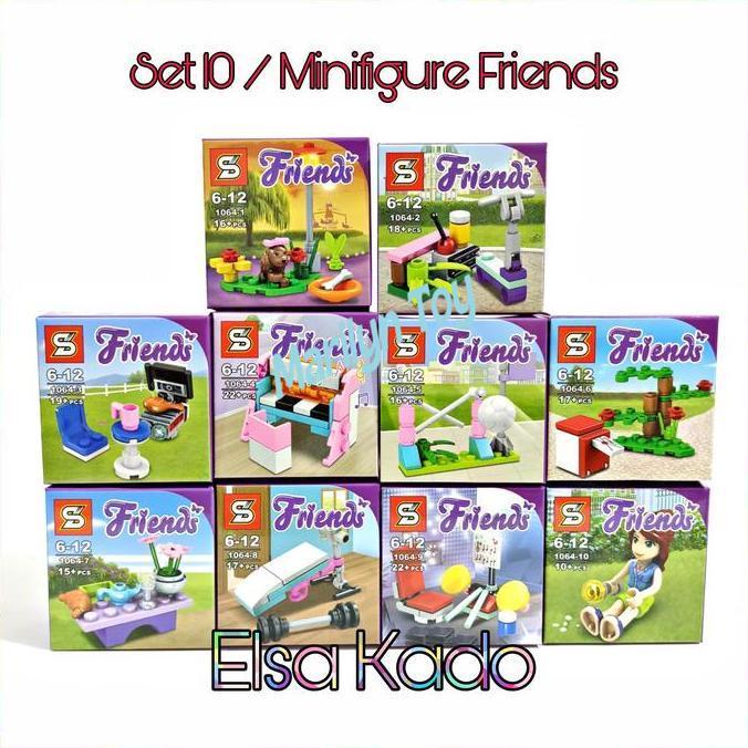 Mainan Friends Minifigure Brick Dlp 9062 Set 8