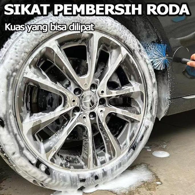 DIMOCAR Sikat Roda Mobil dan Motor dengan Teknologi Nano, Pembersih Roda, Mesin, dan Knalpot, Poles 