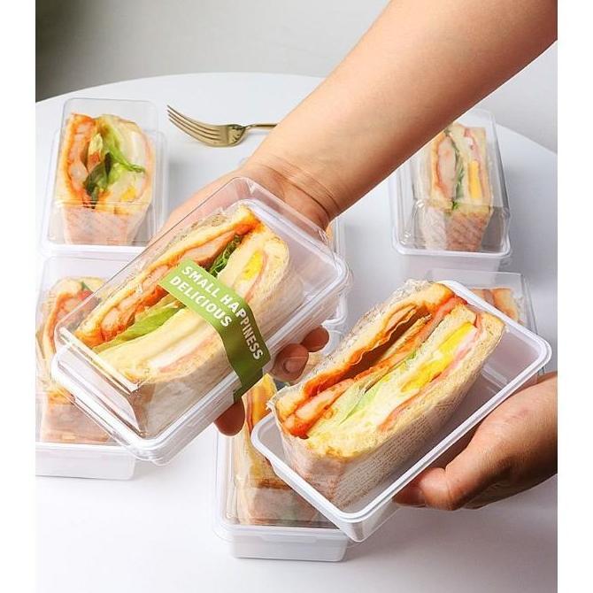 CRAINI 10 Pcs Mika Dessert Premium Mika Tray Sandwich Box Kotak Mika Roti Cake Dessert Box | Mika Ku