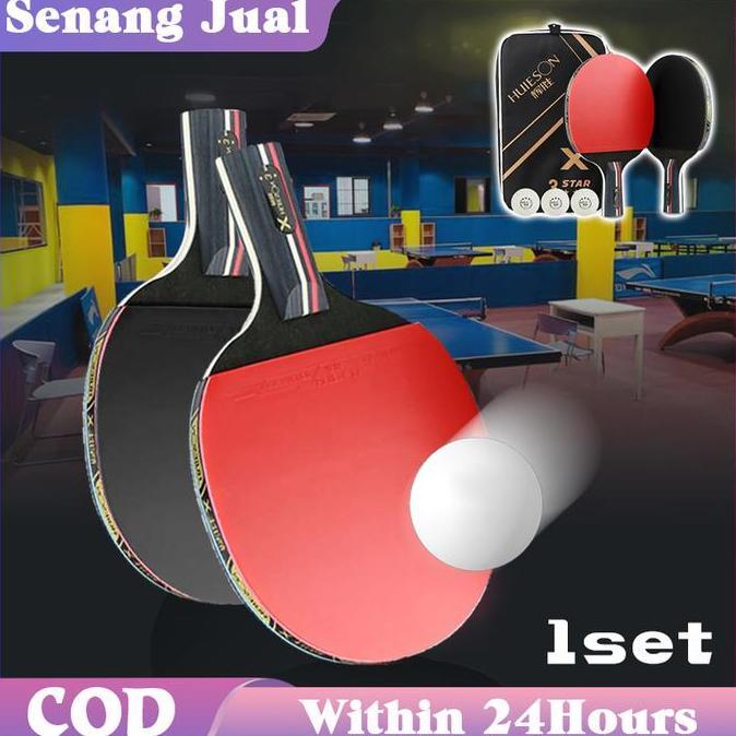 AKZYN HUISHENG Set Bat Tenis Meja Original Pingpong Tenis Meja
