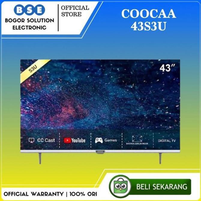 Coocaa 43S3U LED TV 43 Inch Smart TV Digital 43" [RESMI]