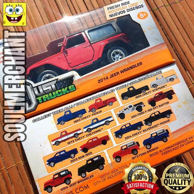 JADA 2014 JEEP WRANGLER MERAH - JUST TRUCKS TLC HARDTOP FORD BRONCO