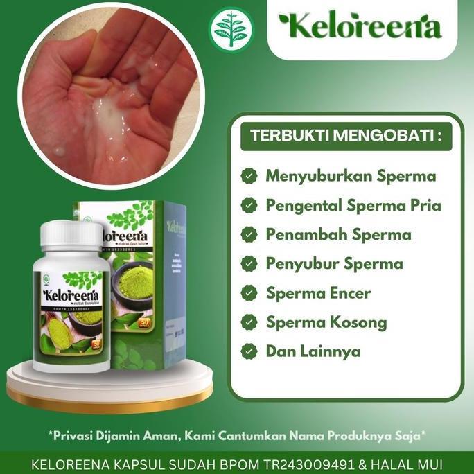 Keloreena Obat Penyubur Sperma Pria, Vitamin Kesuburan Pria, Program Hamil, Pengental Sperma, Pengen