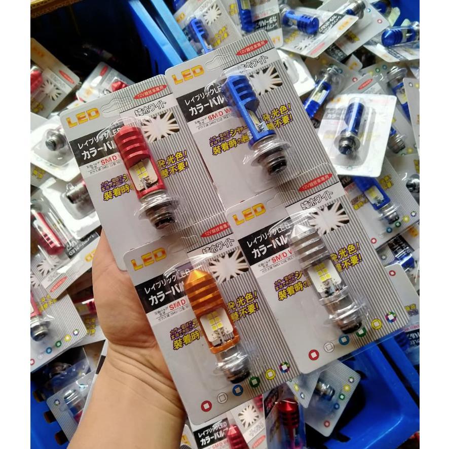 NEW Lampu LED Halogen lampu led motor matic bebek led h6 putih lampu led putih h6 gepeng ac/dc unive