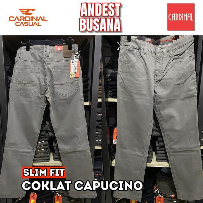 CARDINAL CELANA SLIM FIT 5 POCKETS CASUAL | CARDINAL ORI 100%