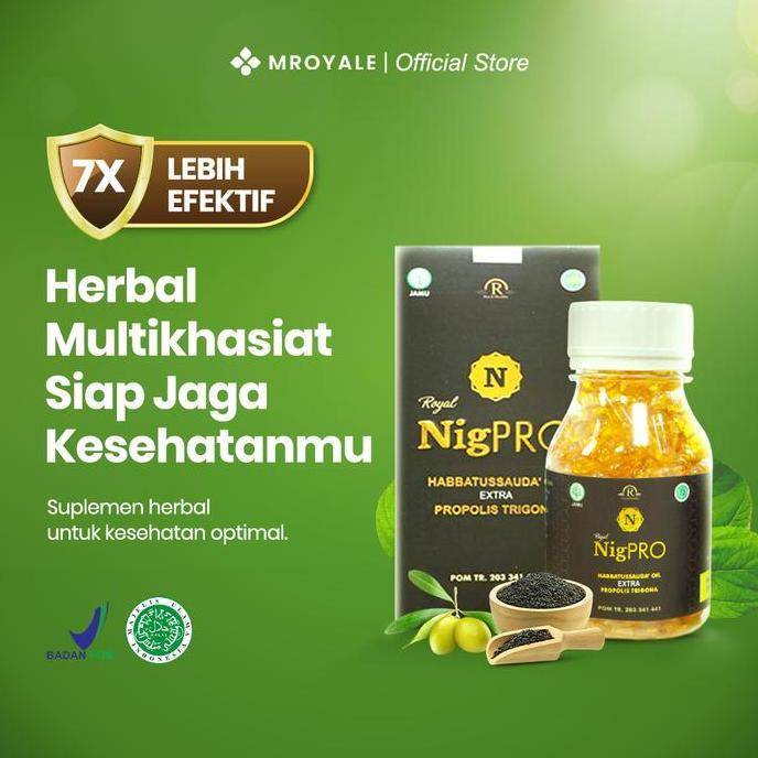 Royal NigPRO Habbatussauda Extra Trigona & Daun Bidara - Herbal Multivitamin