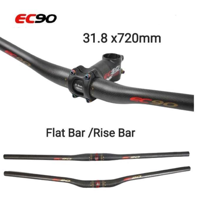 EC90 Handlebar Carbon Size 31.8MM  Stang Handlebar Carbon Sepeda MTB Stang