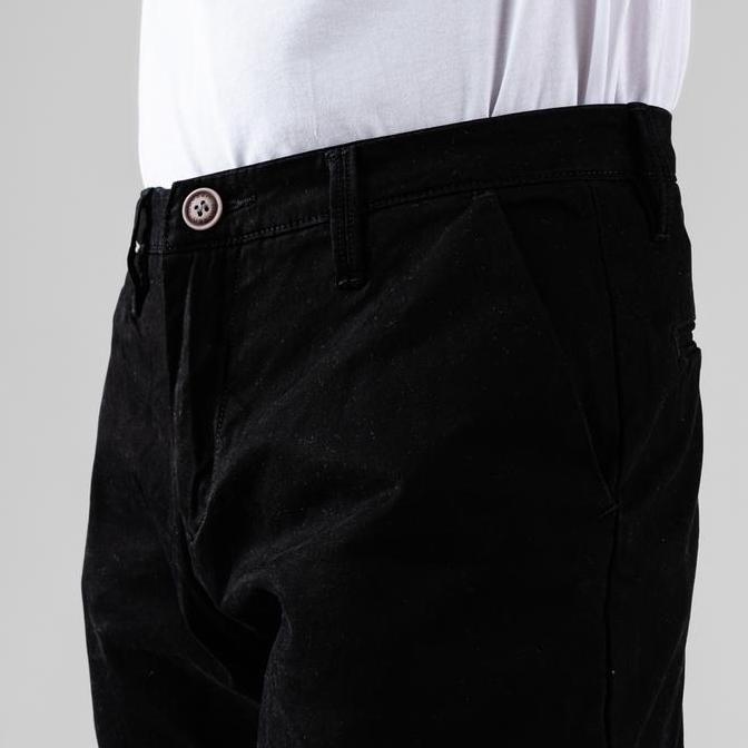 Oxygen Denim 709S Prime Chino Pants Straht Fit Stretch - Black (8012)
