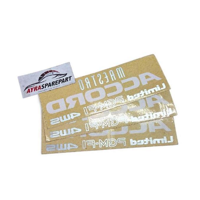 STICKER STIKER KACA BELAKANG MOBIL HONDA ACCORD MAESTRO ORIGINAL PREMIUM