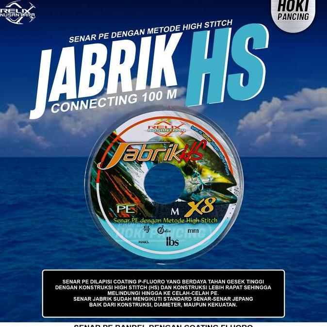 TERMURAH - PE RELIX NUSANTARA - JABRIK HS X8 100 Meter Connecting Multicolour & Moss Green BEST SELL