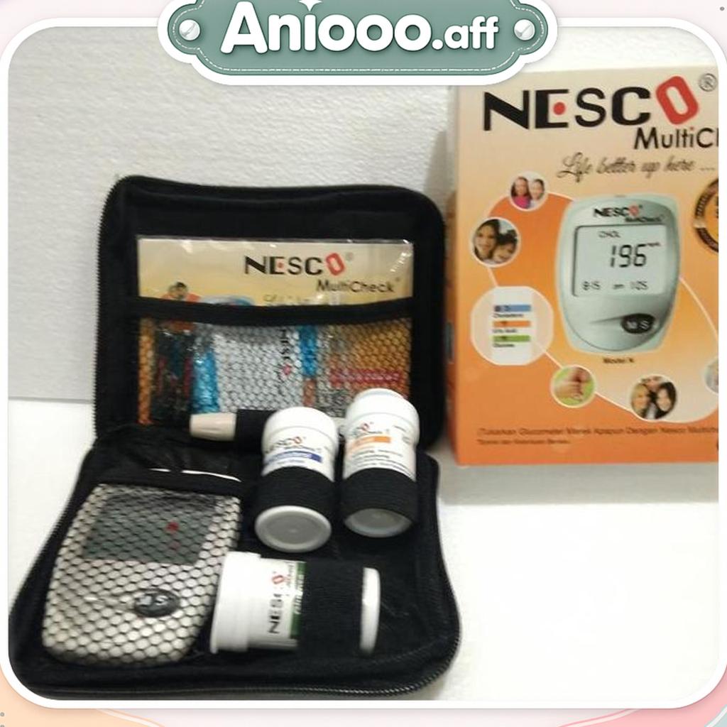 Nesco Gcu/Alat Cek Gula Darah, Kolesterol,Asam Urat Alat Nesco
