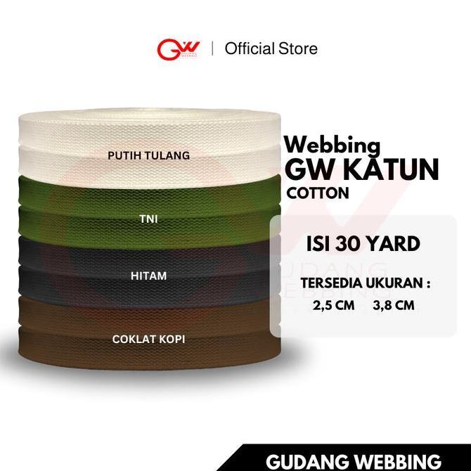 Tali Webbing GW Katun 3,8 cm