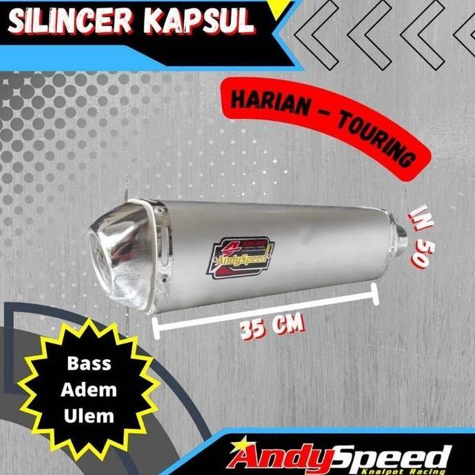 Knalpot Silincer KAPSUL merk andy speed