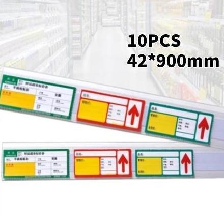 BUNDUQ 90042 mm Label Rak Klip Label Harga /Pemegang Label Harga/Pemegang Label Supermarket