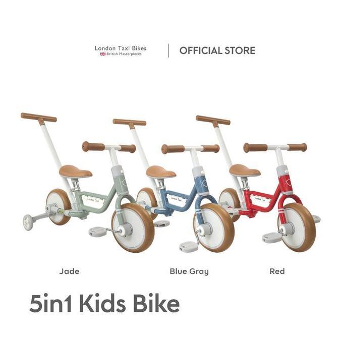 Promo London Taxi 5In1 Kids Bicycle - Sepeda Anak Roda Tiga/Sepeda Dorong Anak/Balance Bike Terbaru 