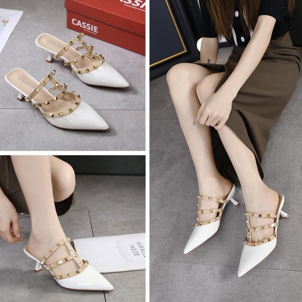 TERBARU CASSIE High Heels wanita sepatu heels wanita ( EV01 ) Heels kondangan wanita sepatu kerja wa